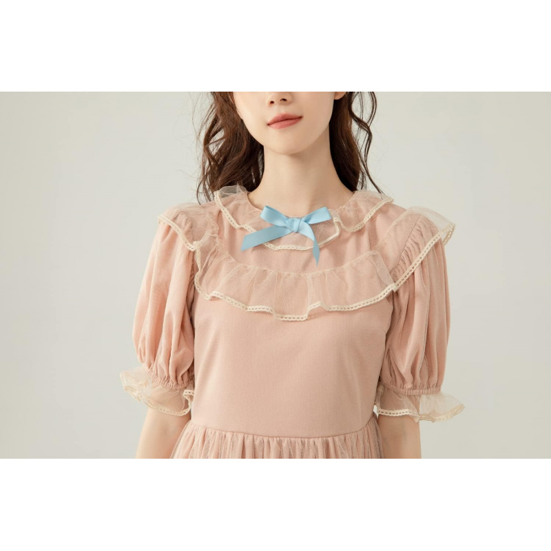 Summer Japanese Lolita Lace Dress Teen Girls