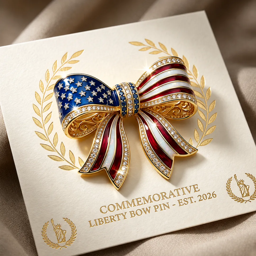 America’s 250th Anniversary Rhinestone Flag Pin