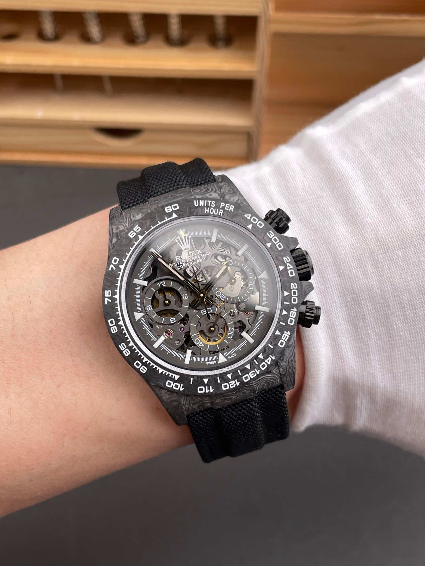 Rolex Daytona Skeleton Carbon