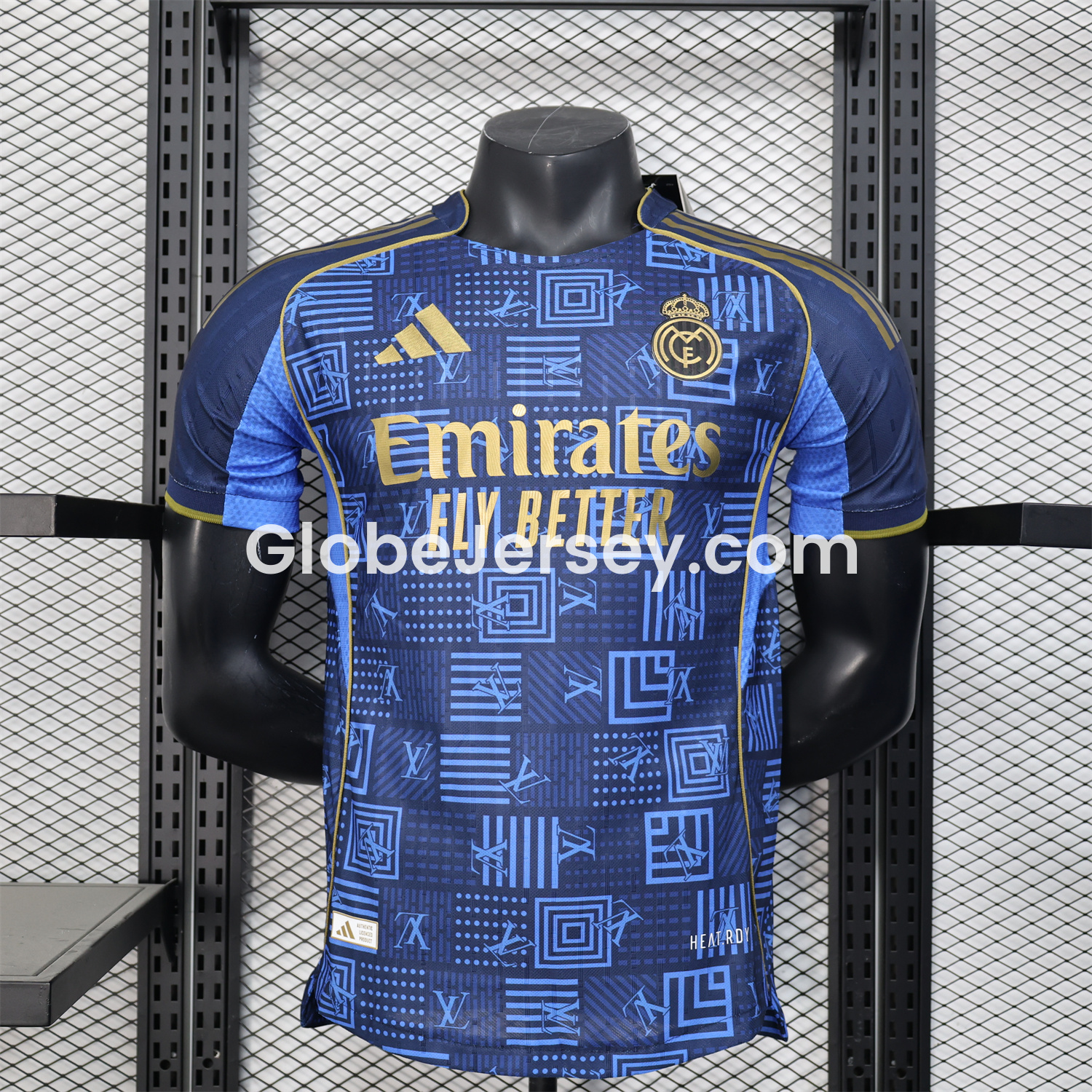 Real Madrid 25-26 Blue Gold Special Edition Jersey - Player Version