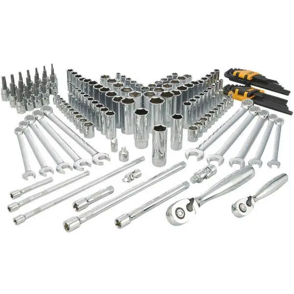 156-Piece Comprehensive Mechanics Tool Set – Essential Sockets. Wrenches & Drivers