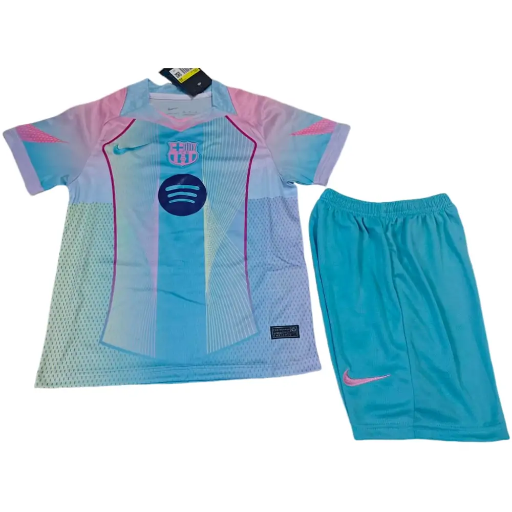 25-26 Barcelona Special Edition Blue Jersey - Kids Kit