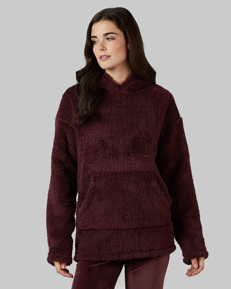 WOMEN'S SOFT SHERPA PULLOVER HOODIE