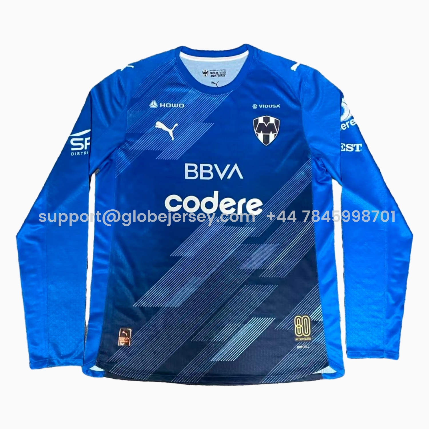 Rayados Monterrey 25-26 Third Blue Long Sleeves Jersey - Player Version