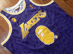 Los Angeles Lakers BAPE Purple 93 MN