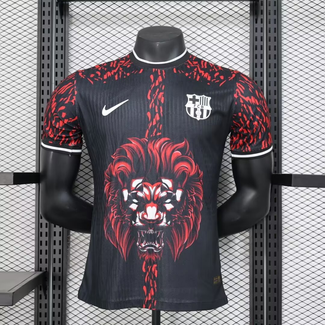2024/2025 Player Version Barcelona Red-Black Lion Special Edition Football Shirt 1:1 Thai Quality