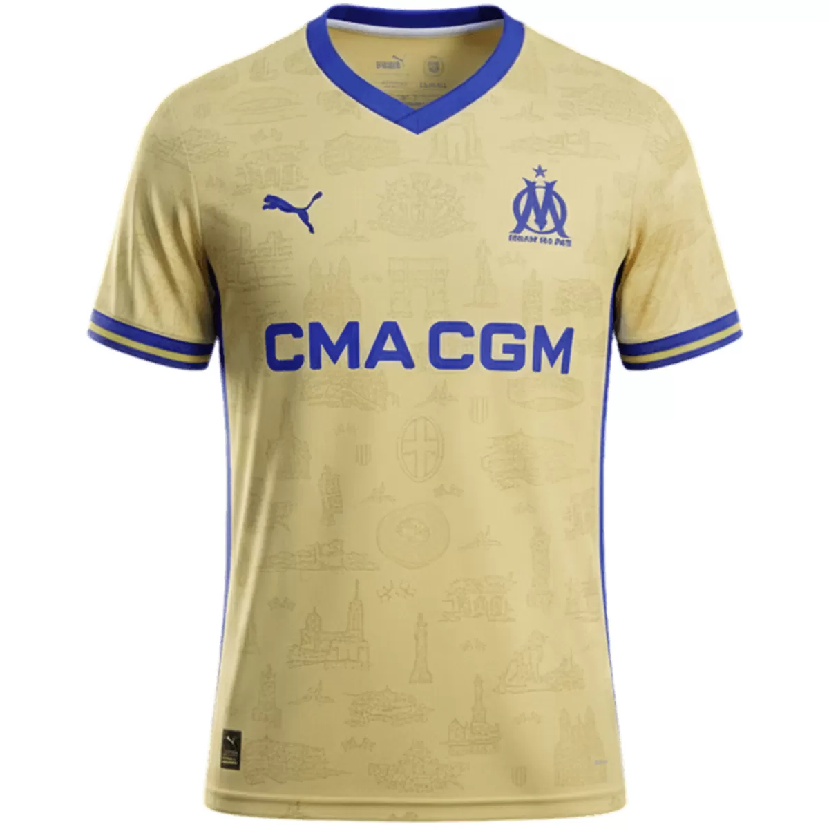 Marseille Fourth Away Soccer Jersey 2025/26