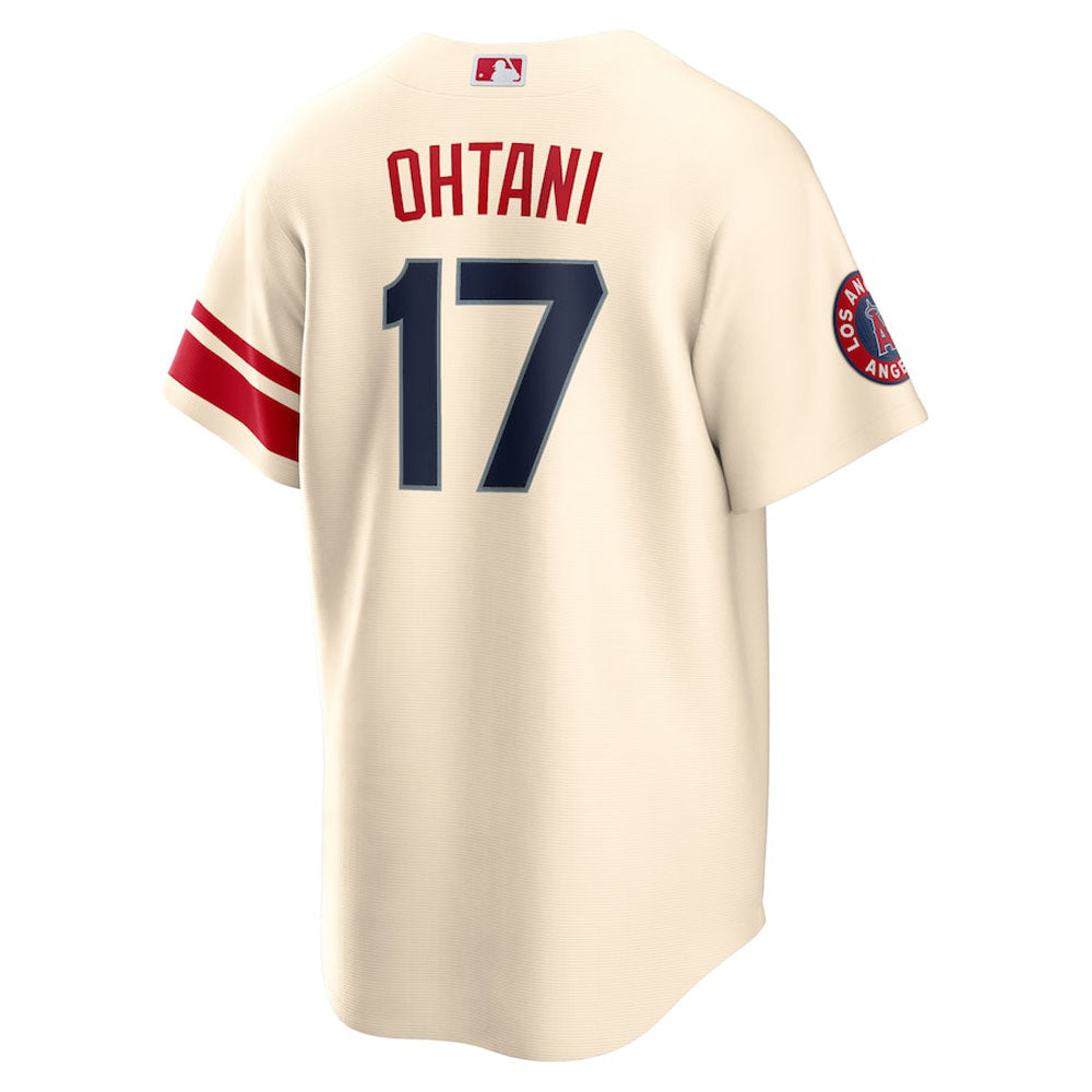 Men's Los Angeles Angels Shohei Ohtani City Connect Replica Jersey - Cream