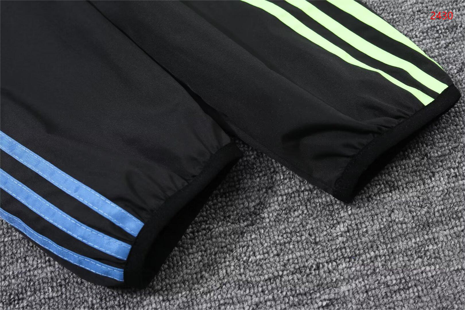 2023/24 Arsenal black hooded windbreaker 1:1 Thai quality