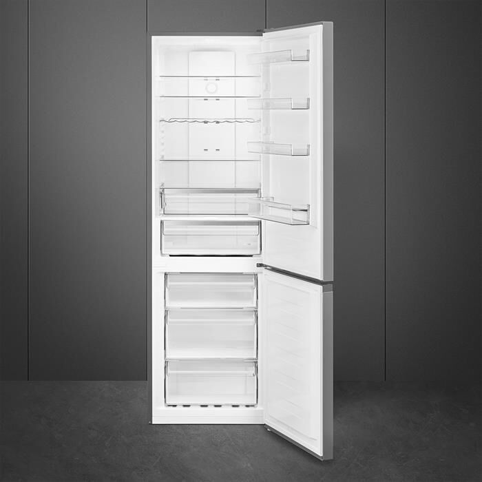 SMEG - Frigorifero combinato FC200XEU Classe E 331 lt-Inox