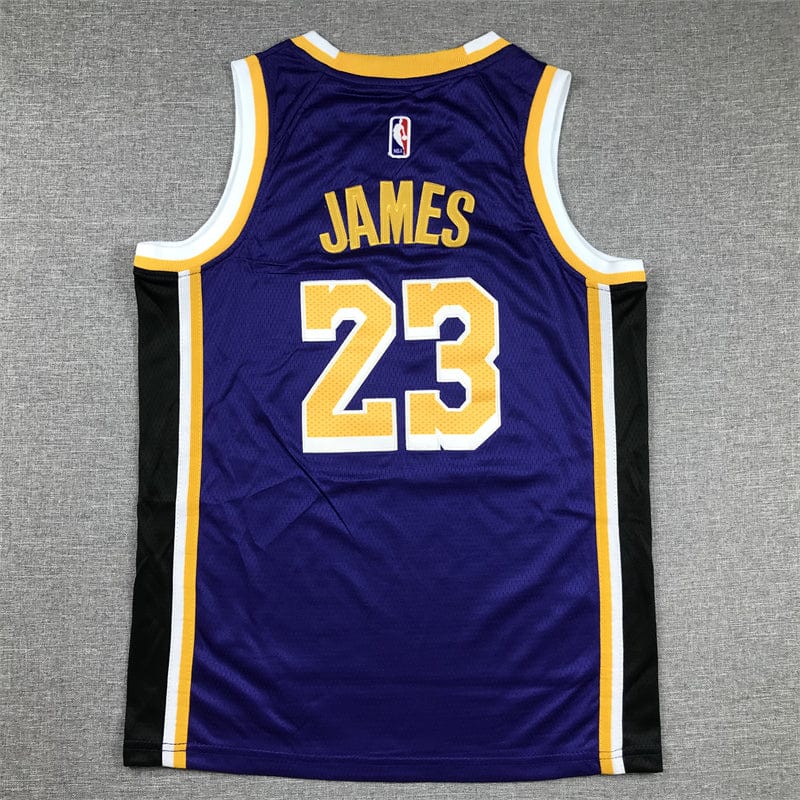 KID Lakers #23 purple crew neck