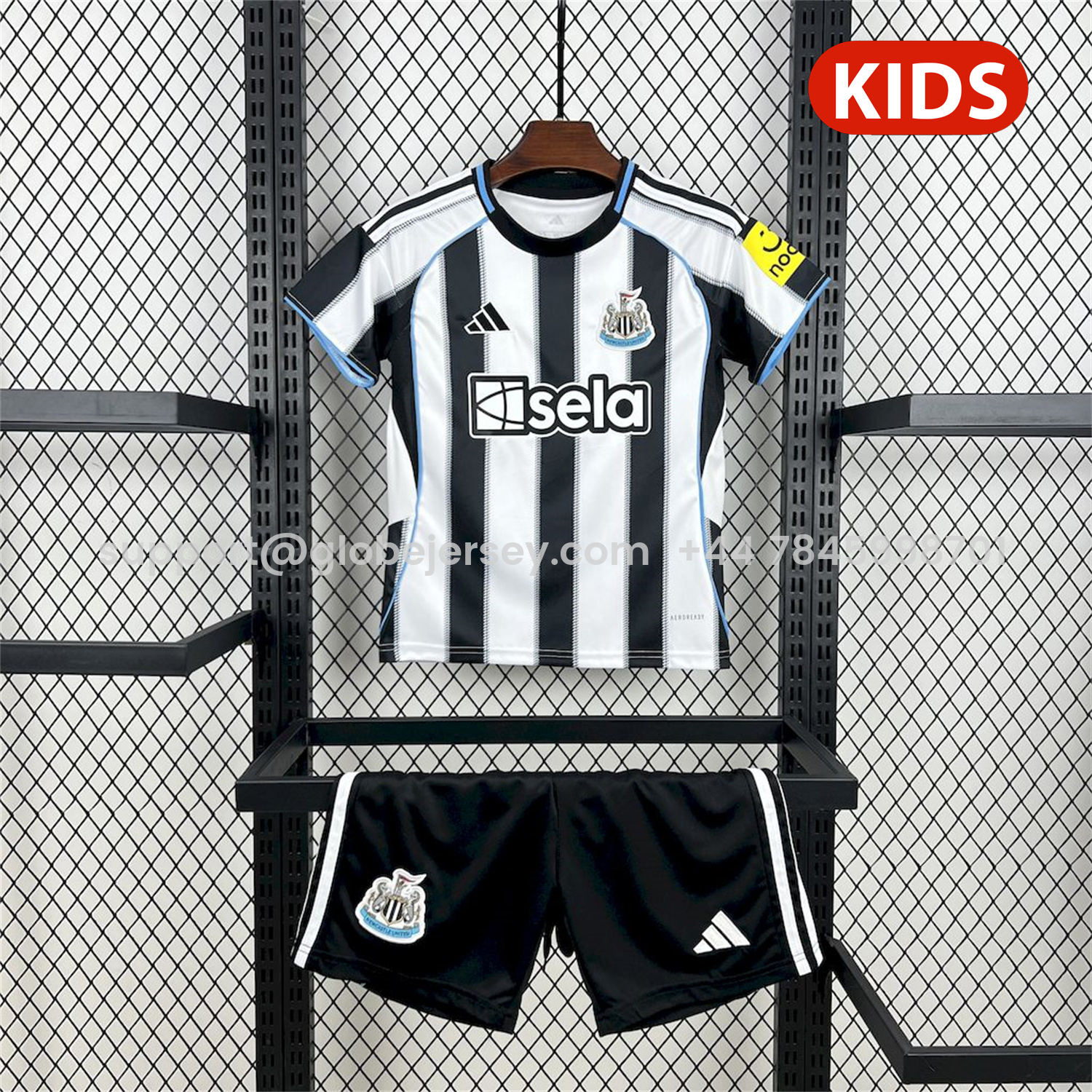Newcastle United 25-26 Home Kids Kit