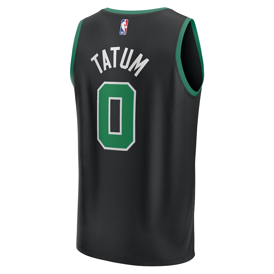 Youth Boston Celtics Jayson Tatum Fanatics Black Fast Break Replica Jersey - Statement Edition