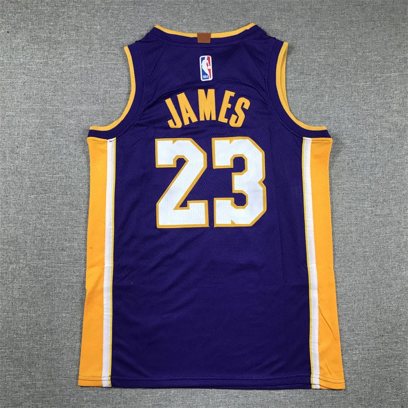 KID Lakers #23 purple V-neck