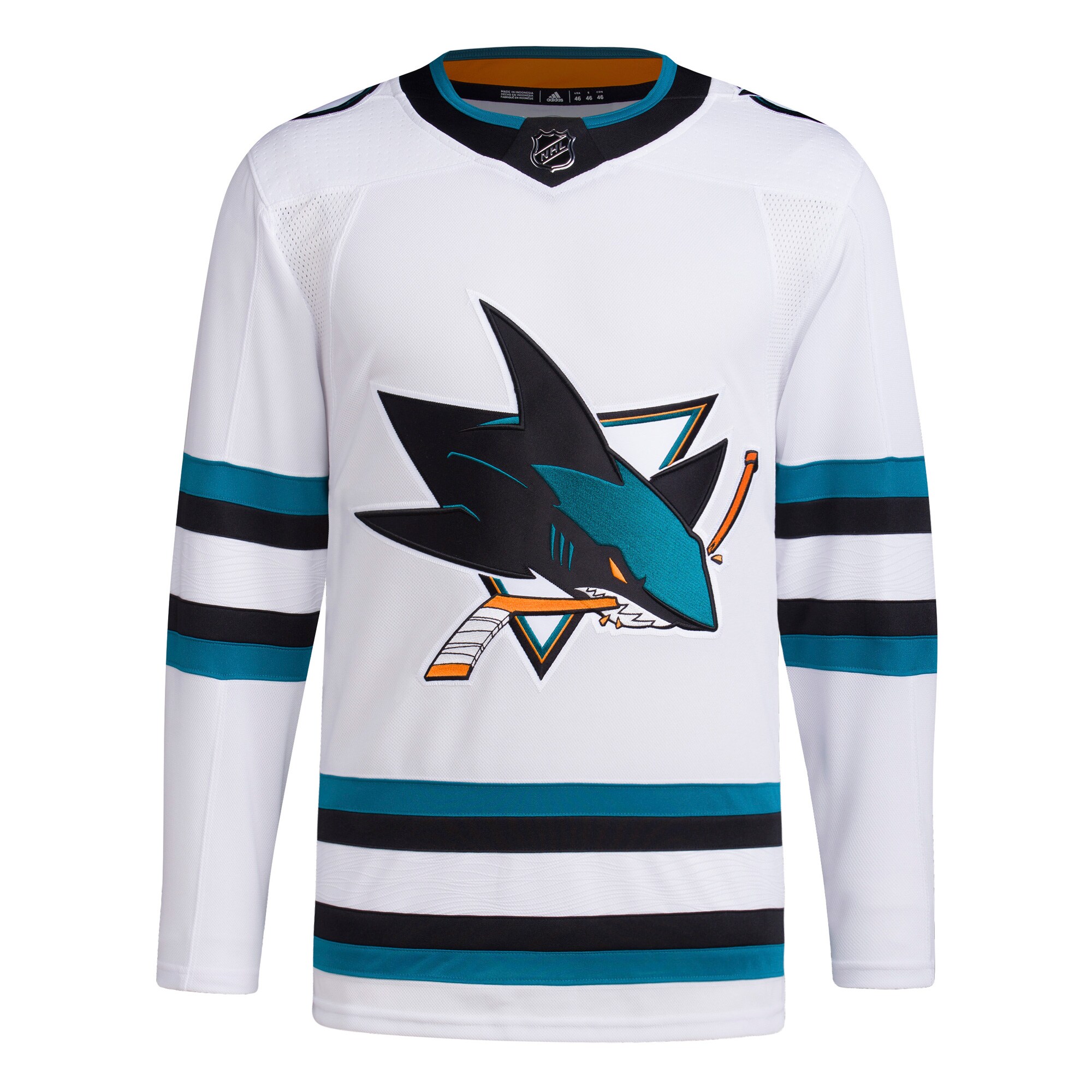 San Jose Sharks  Men’s Away Primegreen  Jersey – White