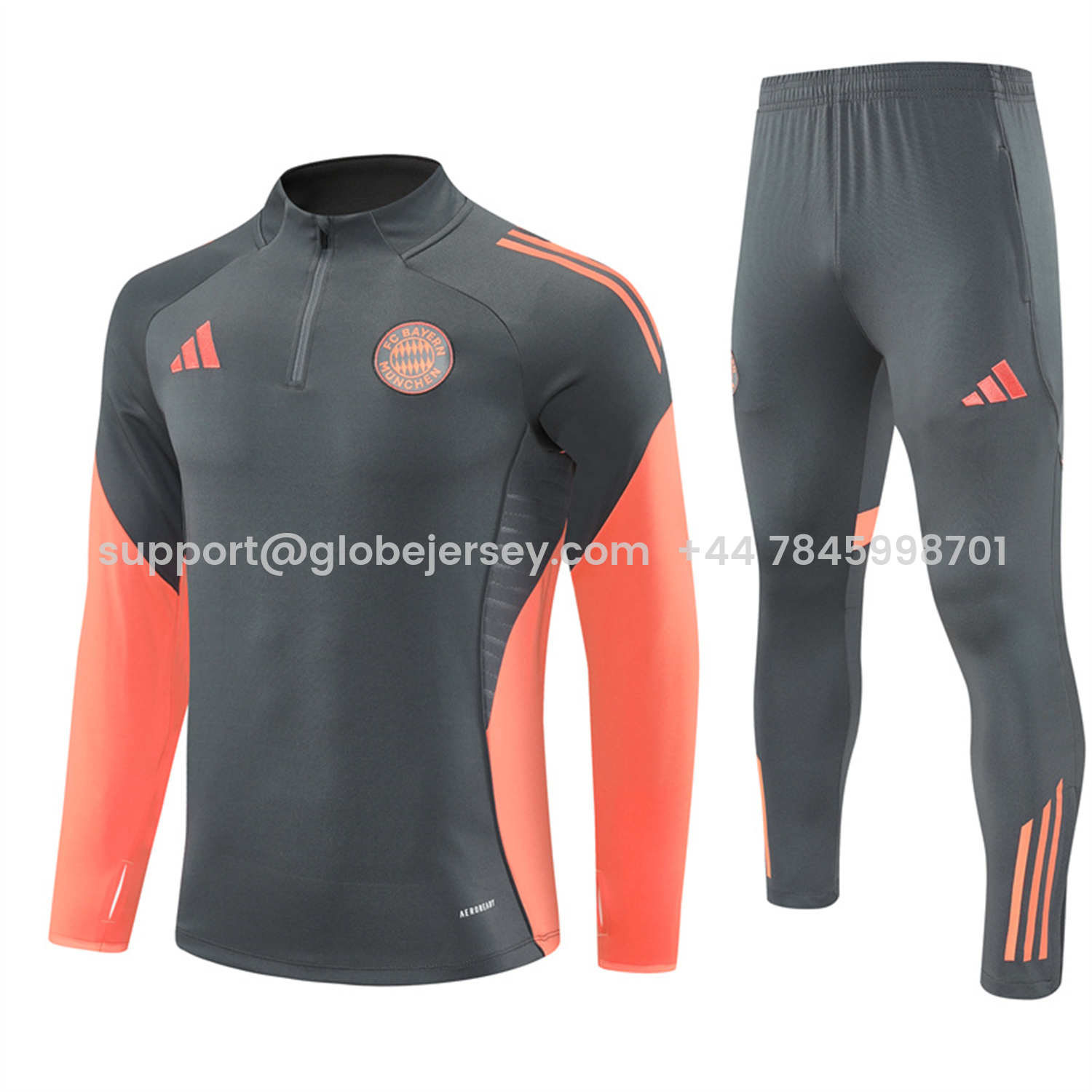 Bayern Munich 25-26 Long Sleeves Training Set - Dark Grey Top & Pants