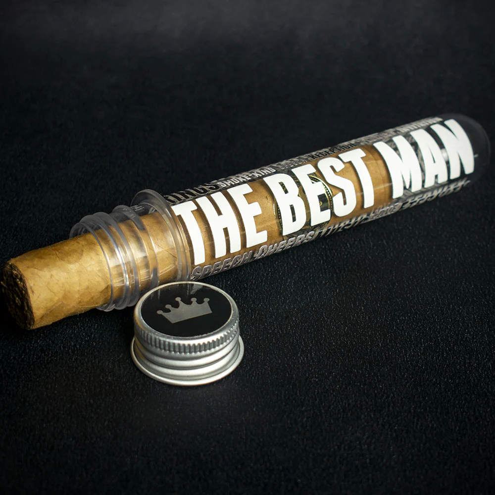 Wedding Cigar Gift Tube + Smoke-King Robusto - The Best Man