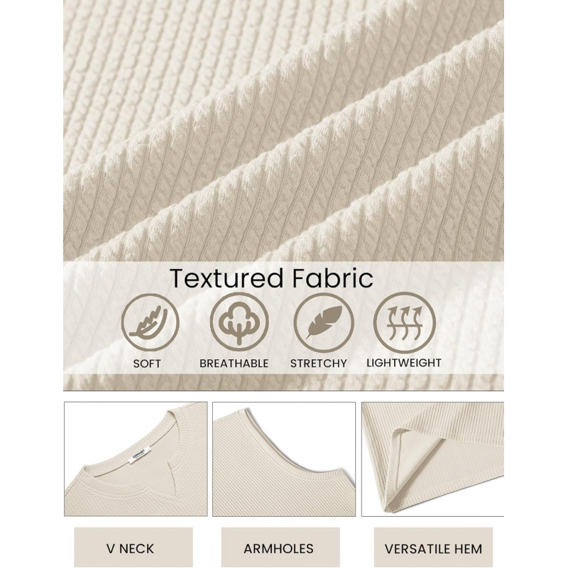 Men's Casual Tank Top V Neck Knit Jacquard