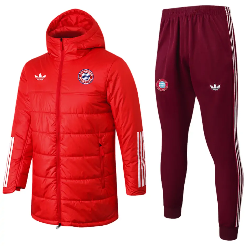 2025-26 Bayern Munich Winter Suit Cotton-padded Jacket - Adult Set