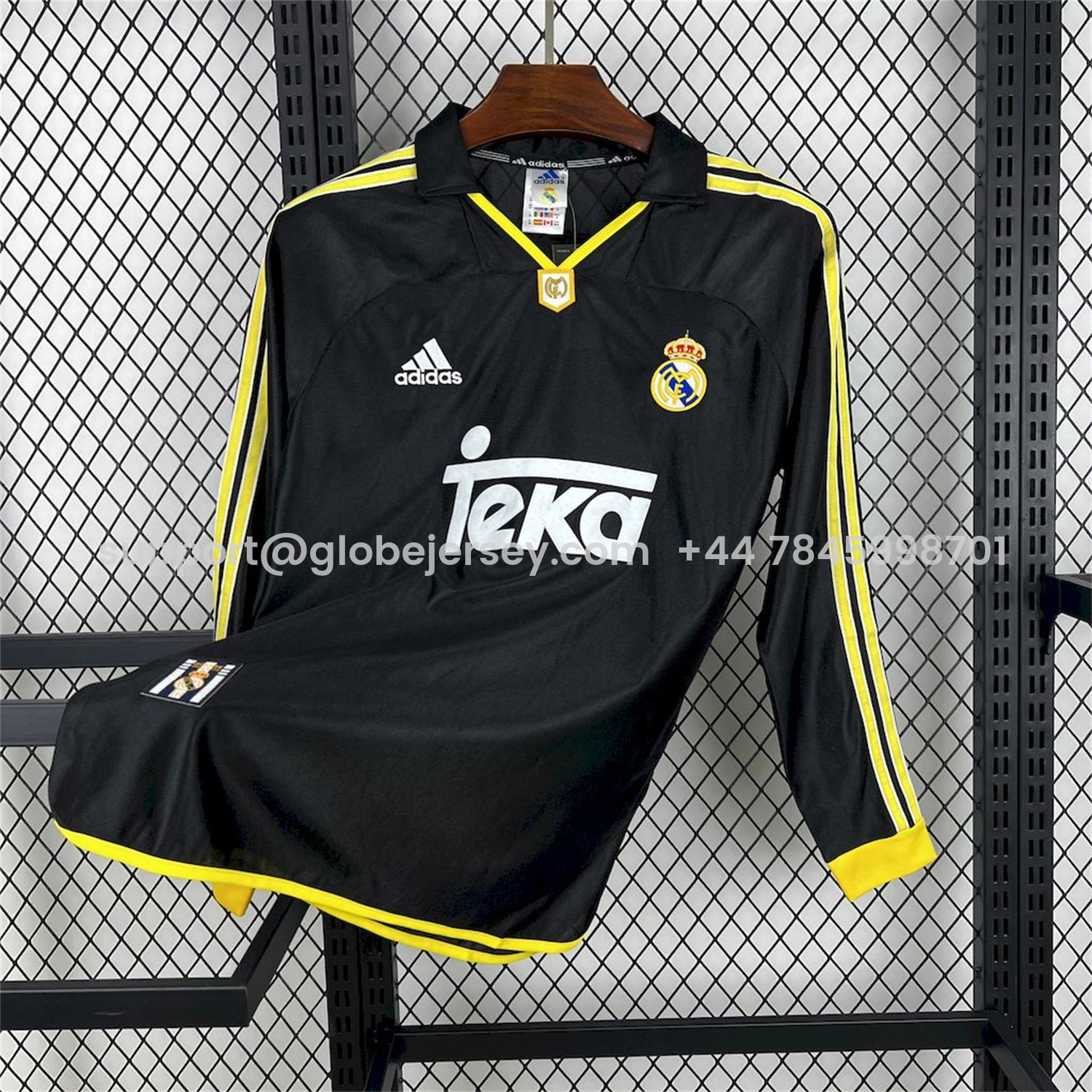 Retro Real Madrid 1999-01 Away Long Sleeves Jersey