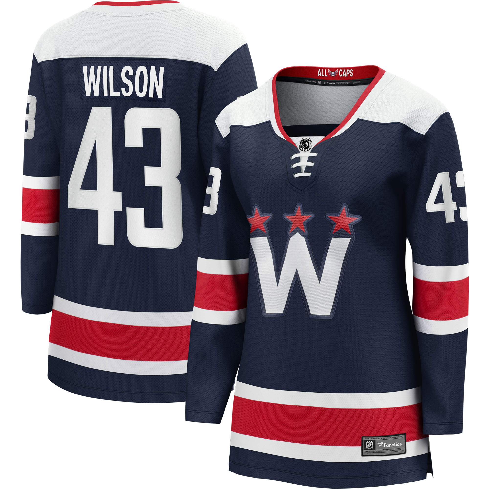 Tom Wilson Washington Capitals Fanatics Women’s Alternate Premier Breakaway   Jersey – Navy