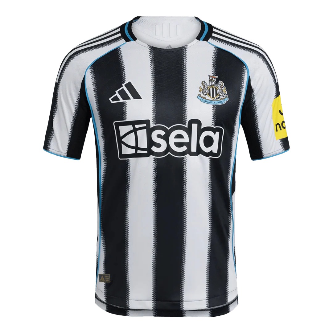 Newcastle United Player Version Home Soccer Jersey 2025/26 Black&White