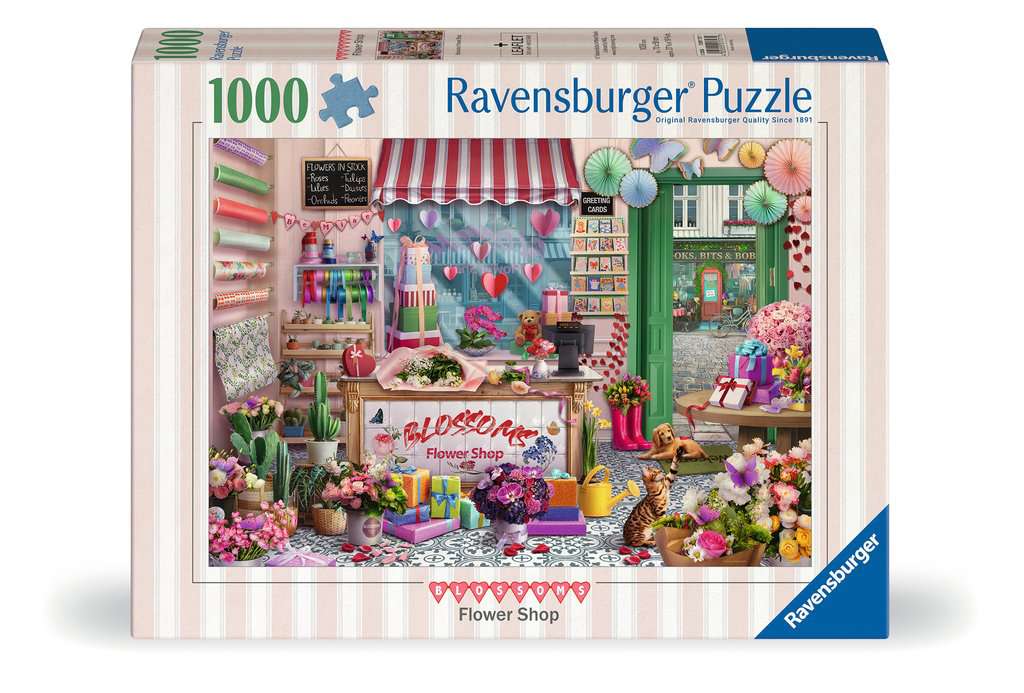 Blossoms Flower Shop by Tetiana Bulba - 1000 Piece Jigsaw Puzzle (Ravensburger)