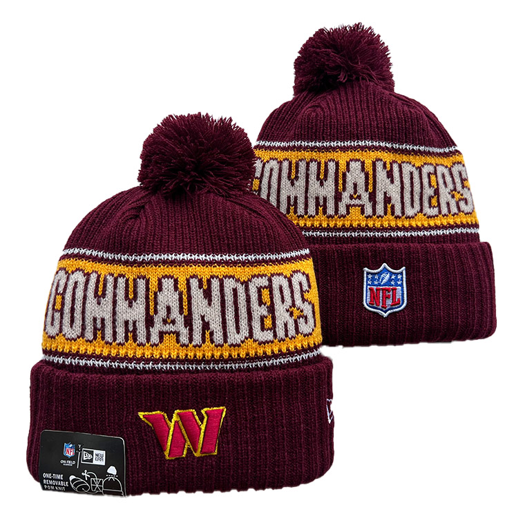 Washington Commanders Cuffed Knit Hat with Pom