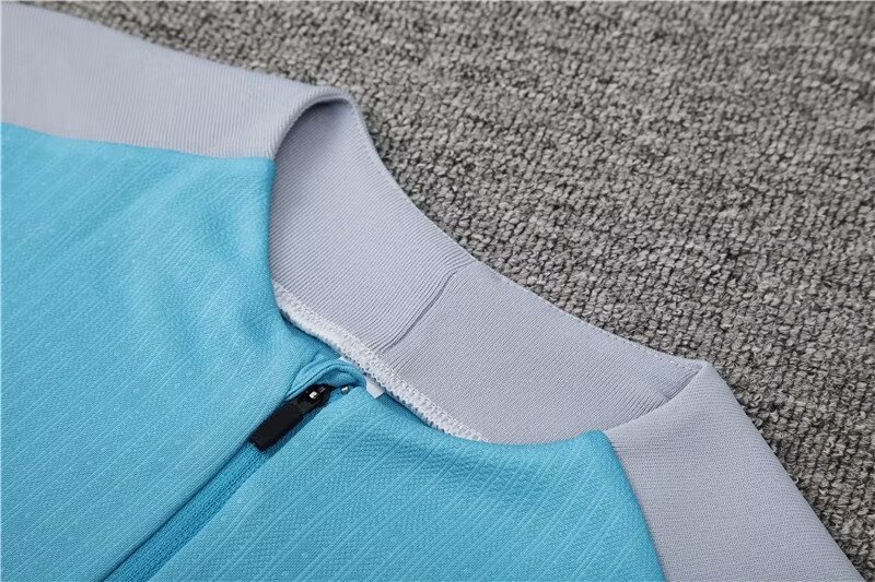 2024/25 Atletico Madrid light blue half-pull training jersey 1:1 Thai quality set