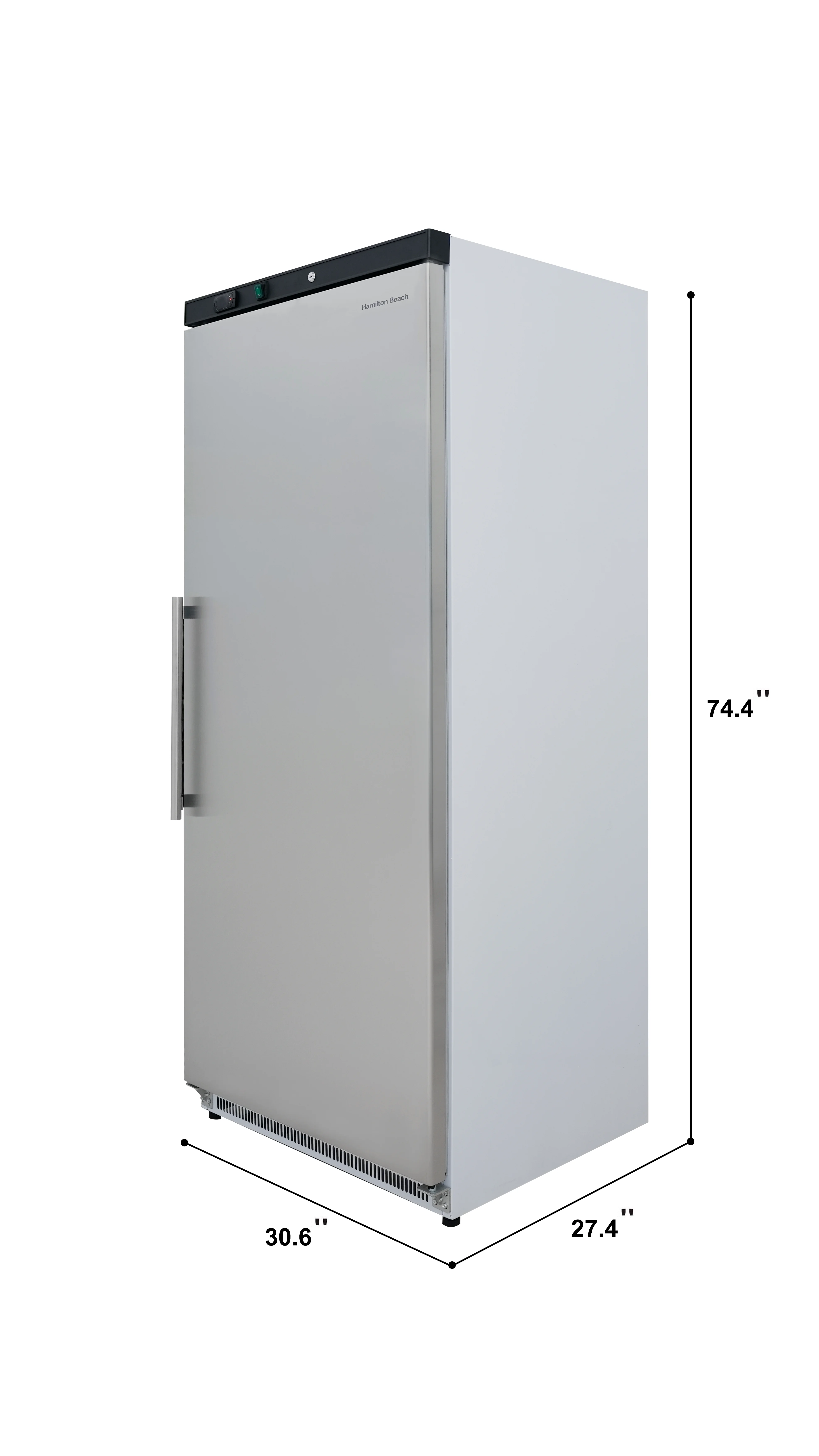 Hamilton Beach 19.2 CU FT. commercial up right refrigerator W:30.6