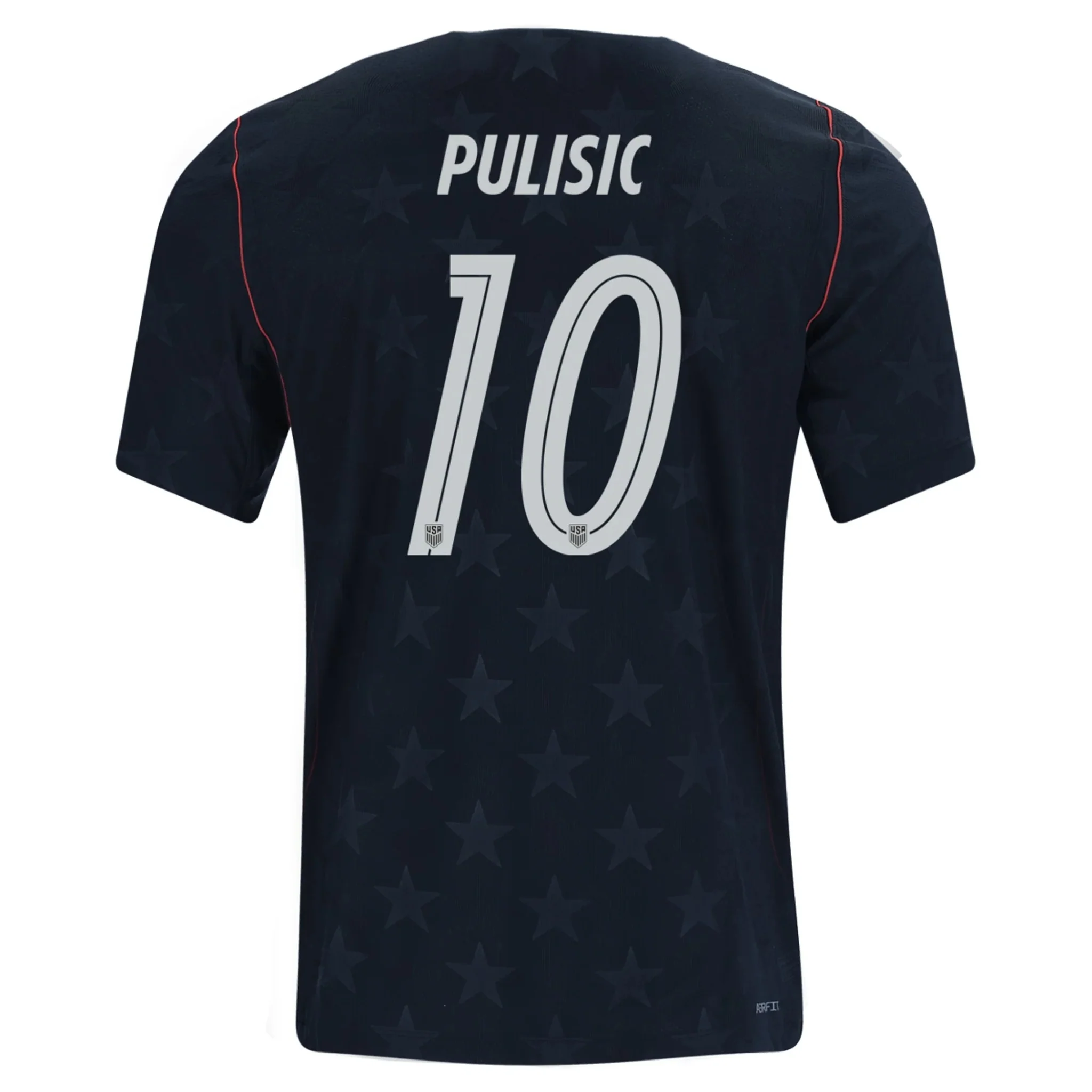 Nike Mens Christian Pulisic United States Away Stadium Jersey 2026 (Dark Obsidian/Pure Platinum)