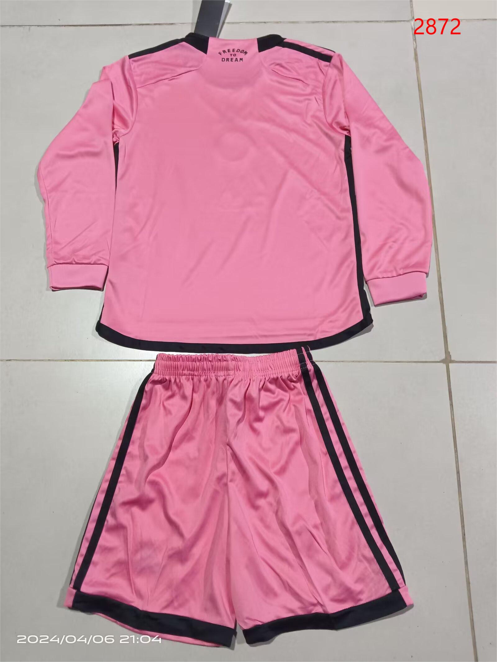 2024/25 Miami Home Long Sleeve Children's Jersey 1:1 Thai Quality