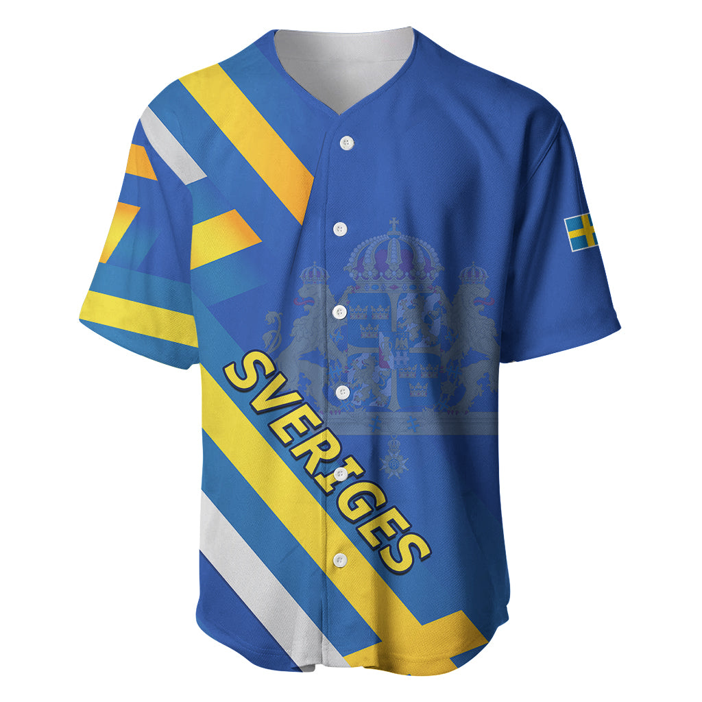 Custom Sweden National Day Baseball Jersey Sveriges Nationaldag Flag Style LT9
