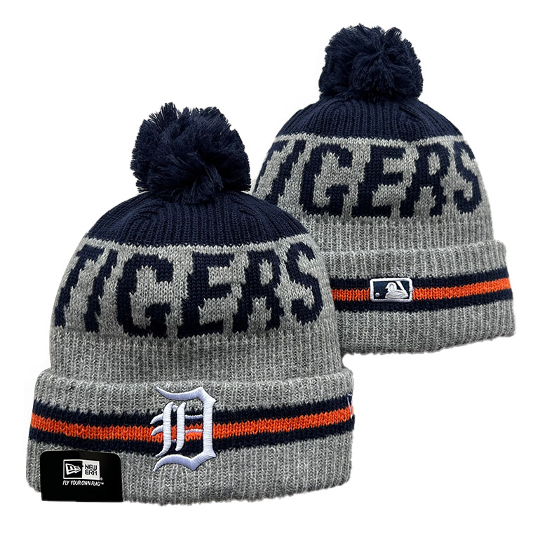 Detroit Tigers Repeat Cuffed Knit Hat with Pom