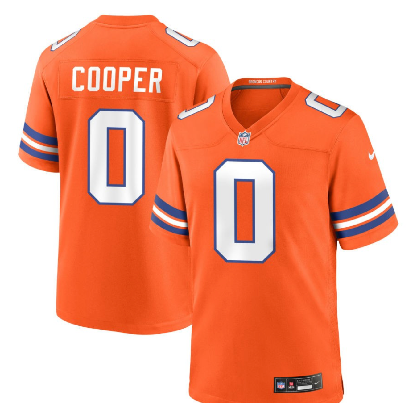 Jonathan Cooper Denver Broncos Throwback 2024 Jersey