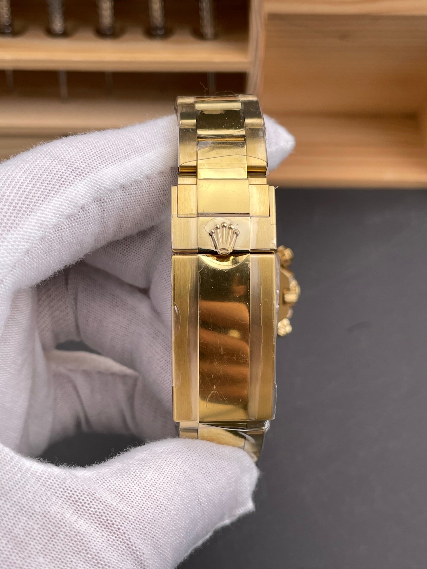Rolex Daytona Full Gold Baguette Diamond