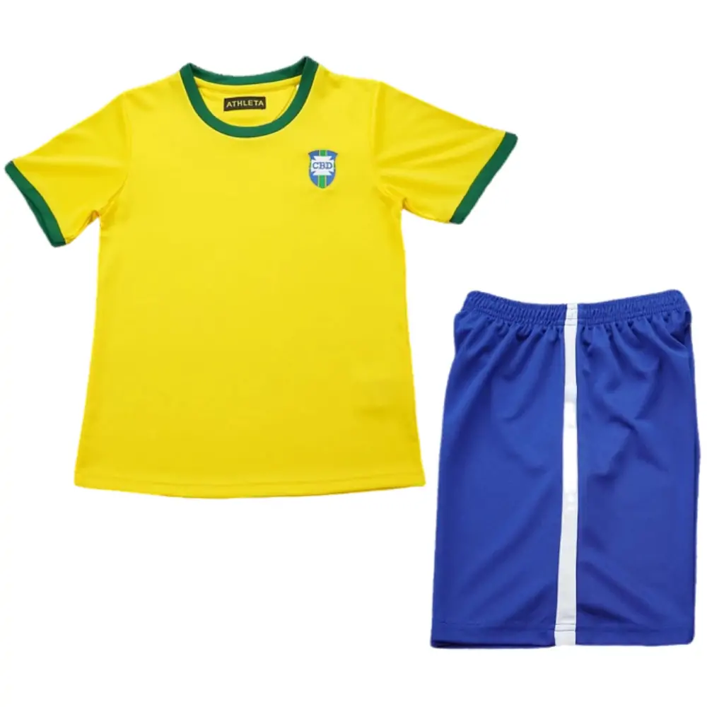 1970 Brazilian Retro Children's Jersey Set - Fans Edition