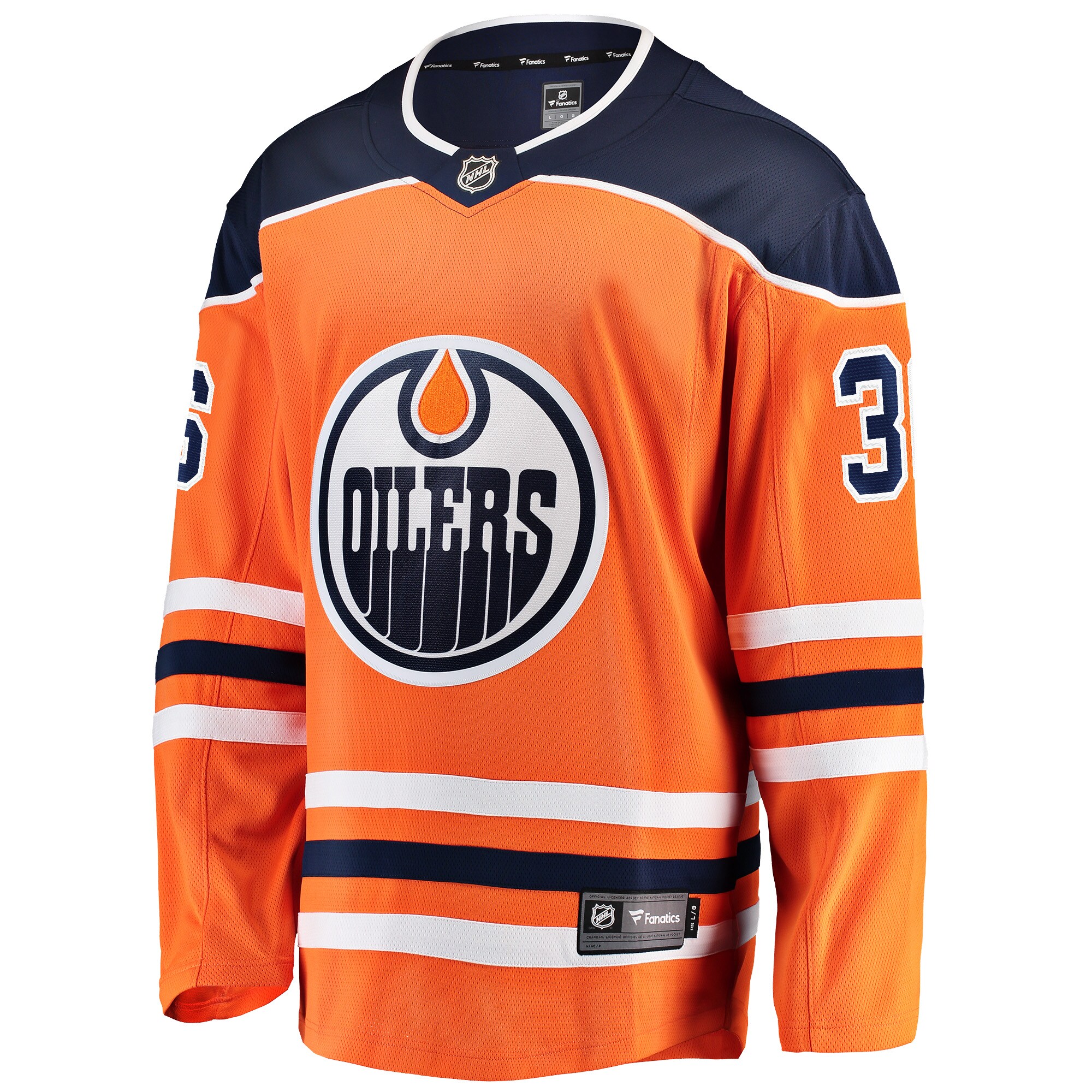 Jack Campbell Edmonton Oilers Fanatics Home Breakaway   Jersey – Orange