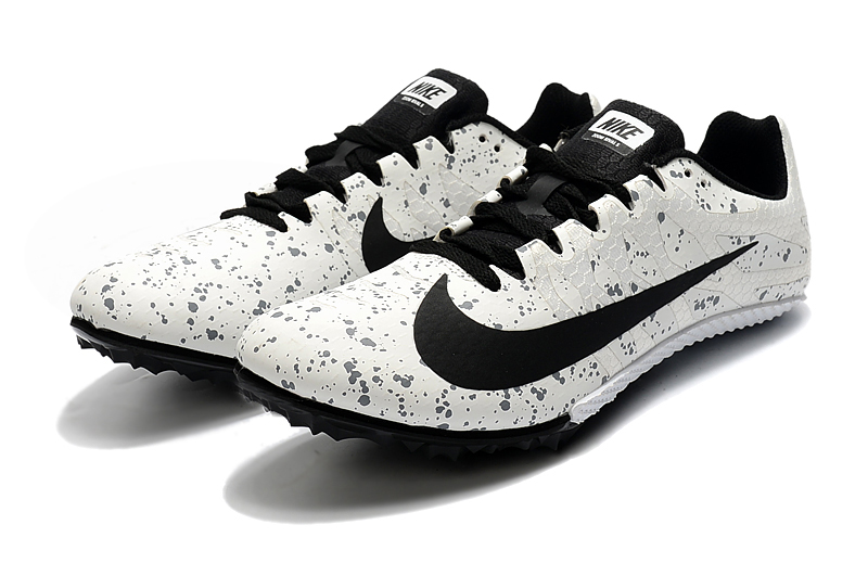 Zoom Rival S9 black and white knitted sprint track and field shoes