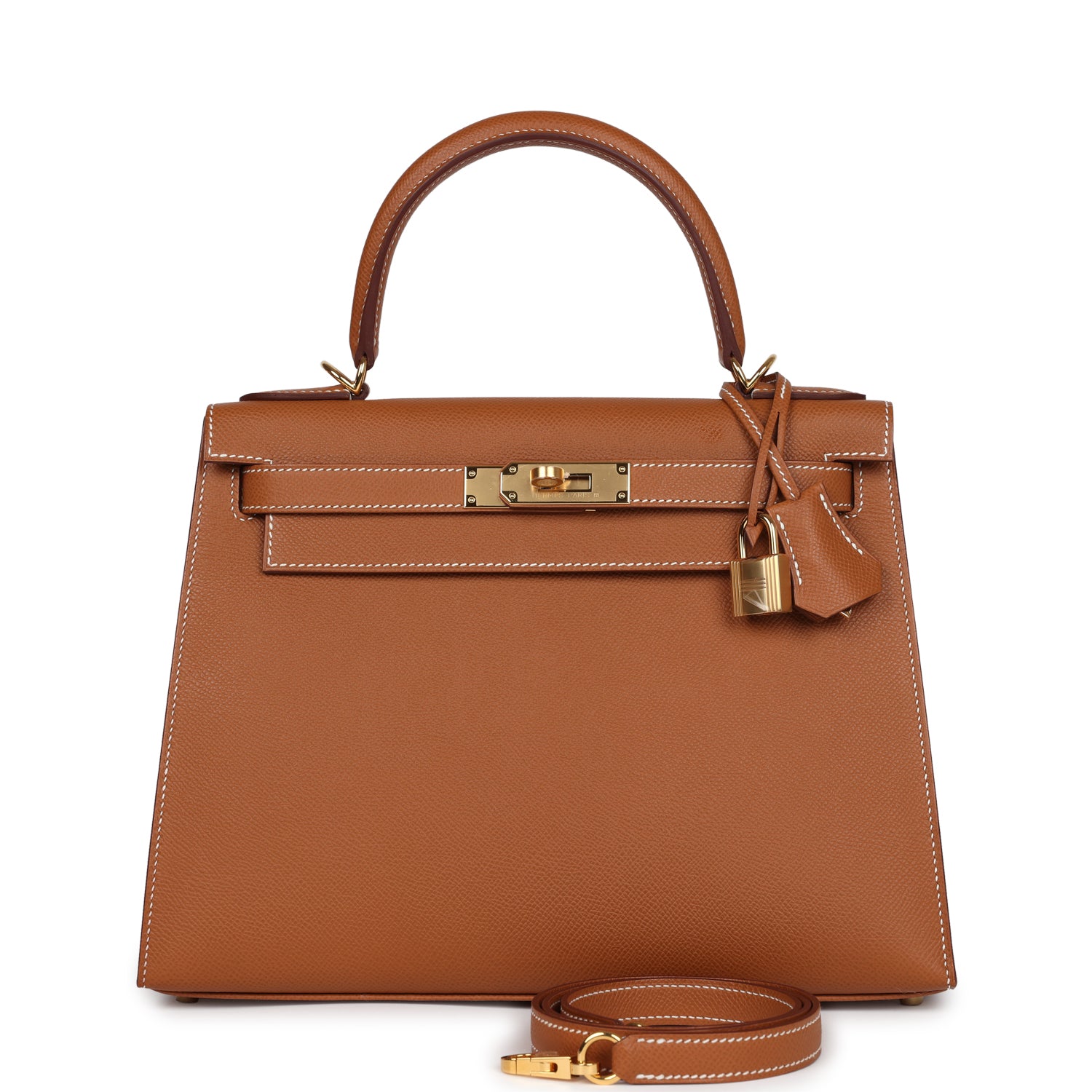 Kelly Sellier 28 Gold Epsom Gold Hardware
