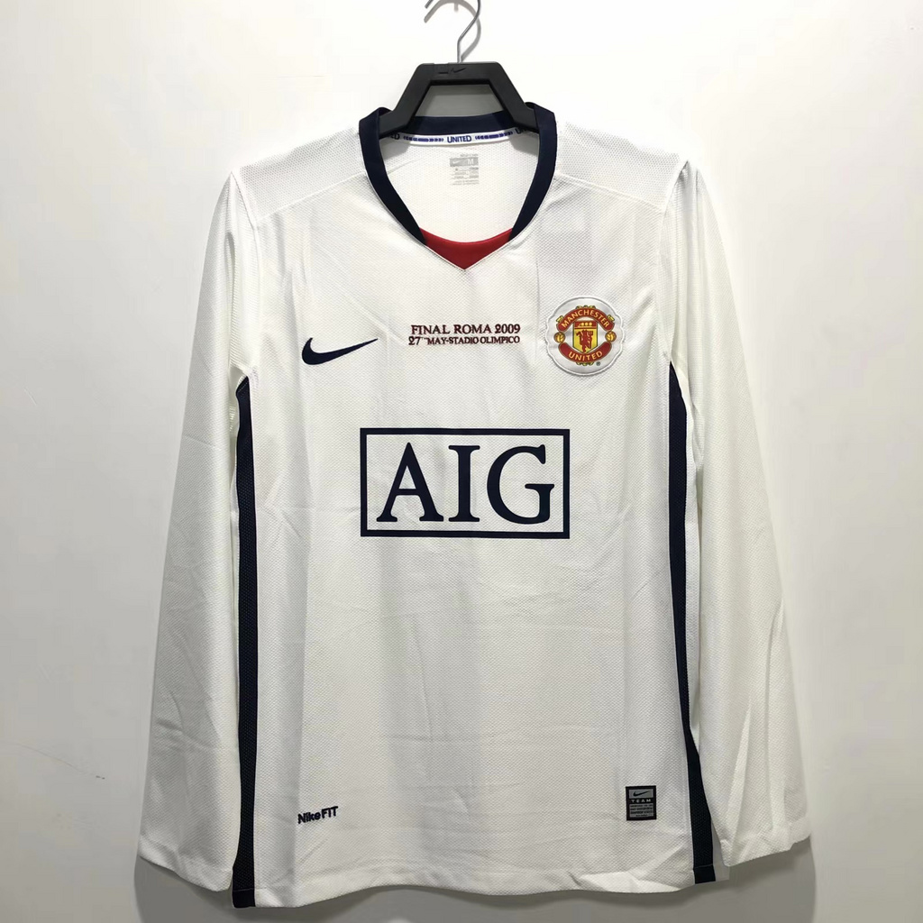 Retro Manchester United 08-09 Away Long Sleeve Jersey - Champions League Final Version