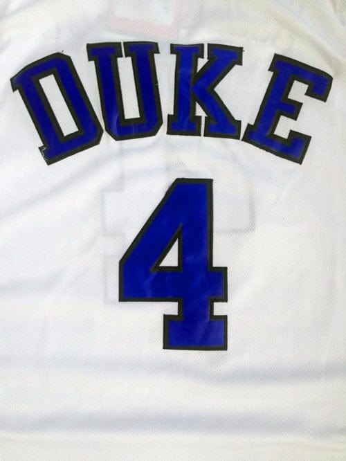 NCAA Duke University No. 4 J.J. Redick White Jersey