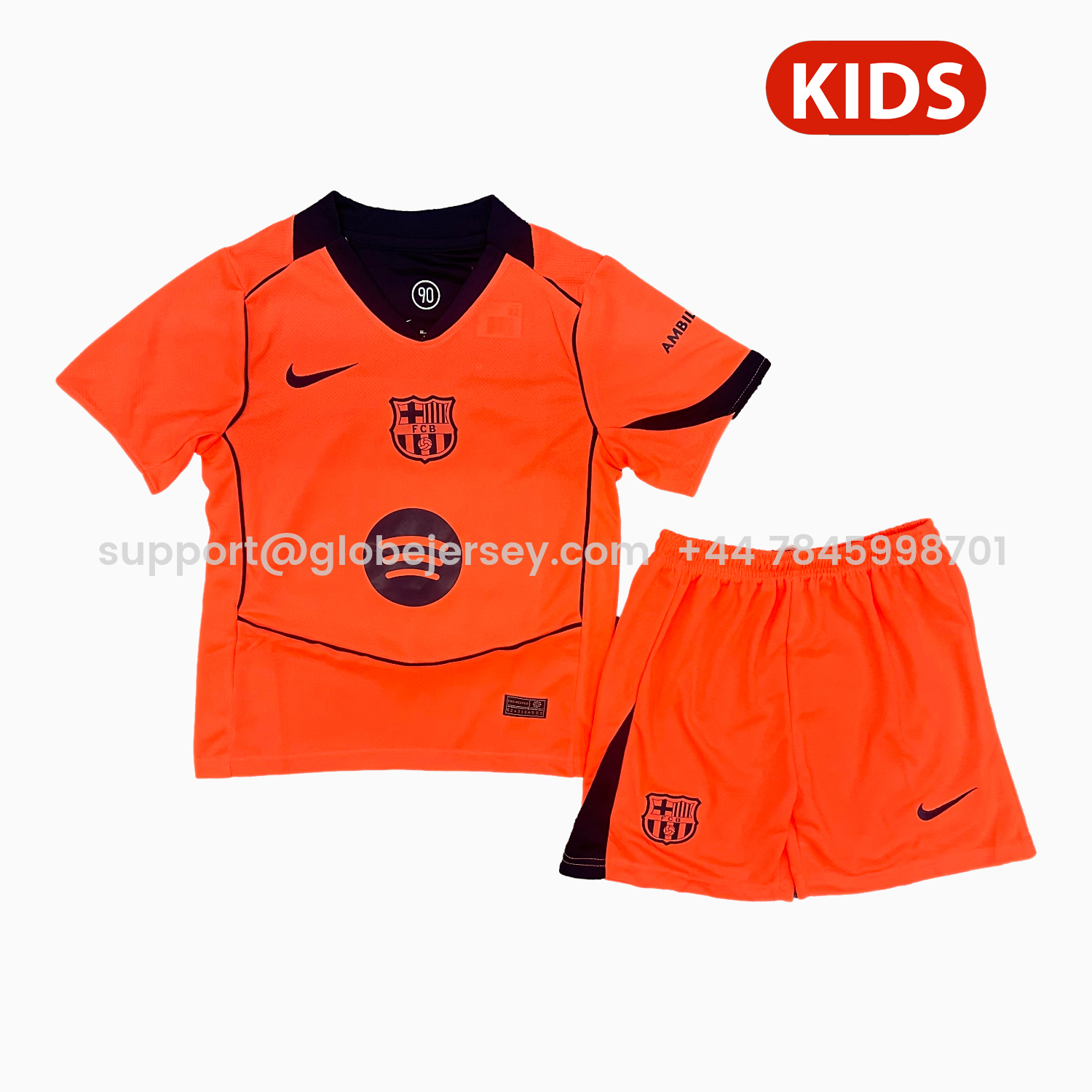 Barcelona 25-26 Third Kids Kit