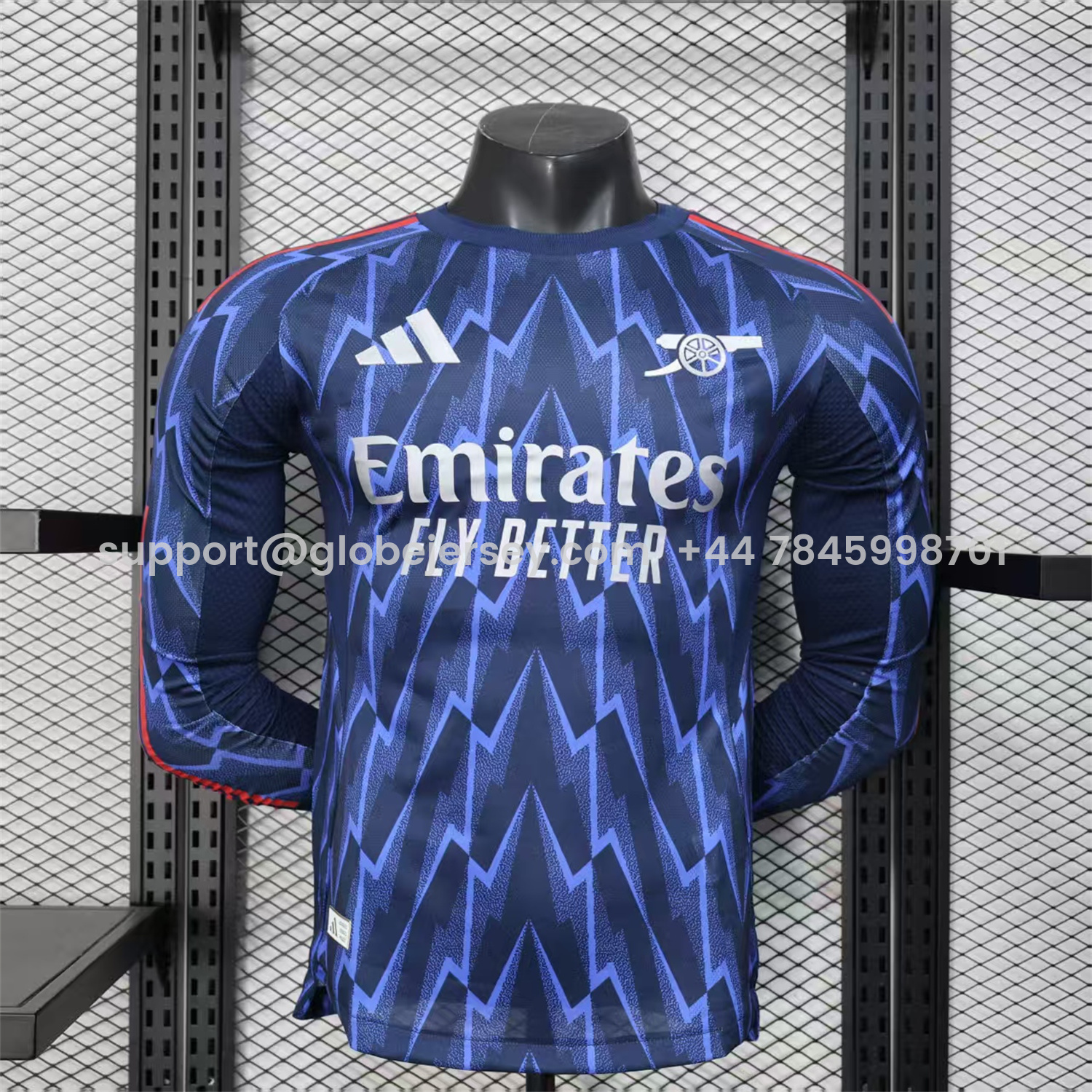 Arsenal 25-26 Away Long Blue Jersey - Player Version