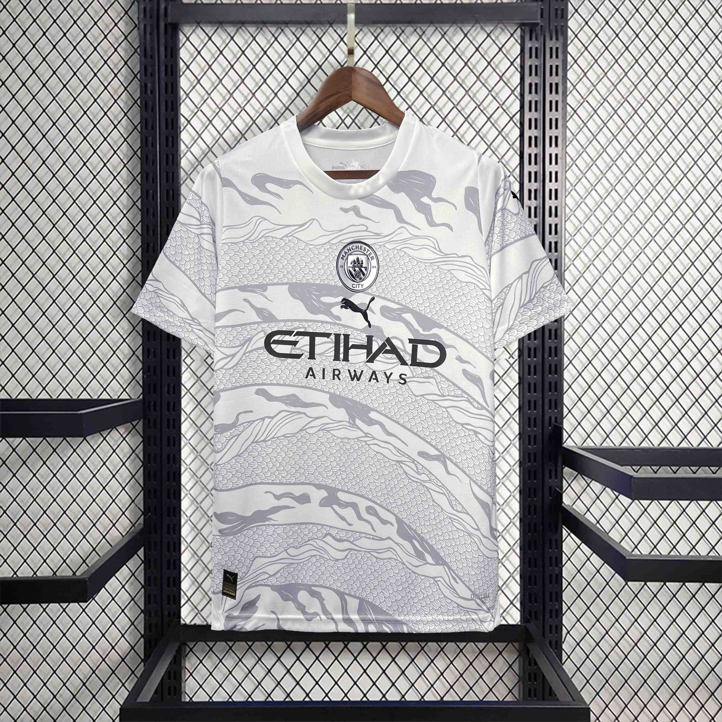Manchester City 2024 Chinese New Year Pre-match Jersey - Fans Version