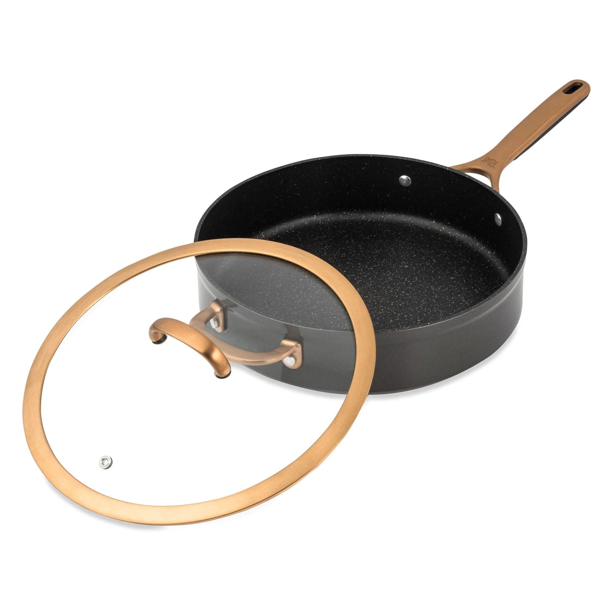 Thyme & Table Supreme 12-Piece Non-Stick Cookware Set, Pots and Pans Set- Bronze