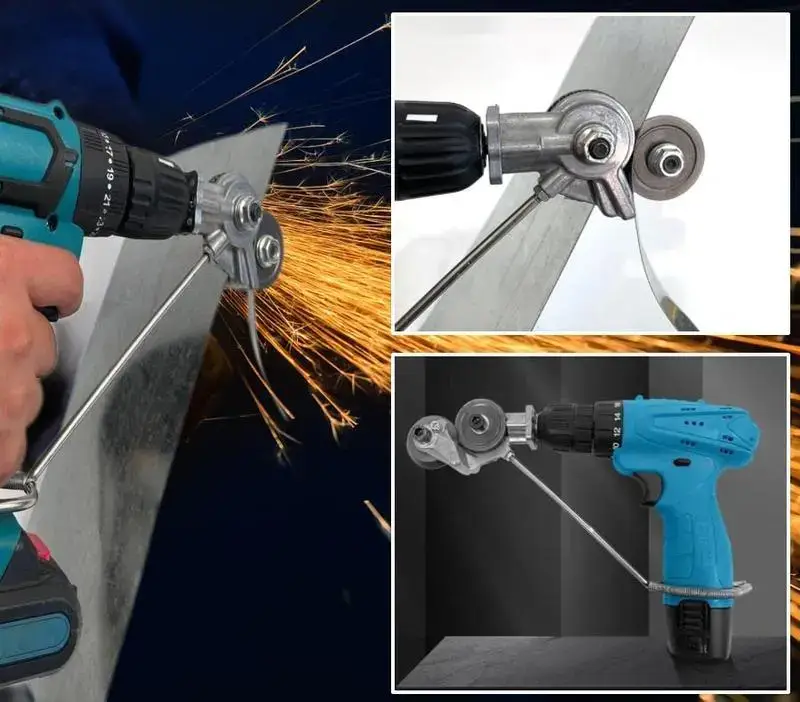 Electric Drill Metal Cutter Attachment Sheet Metal Cutter Drill Attachment