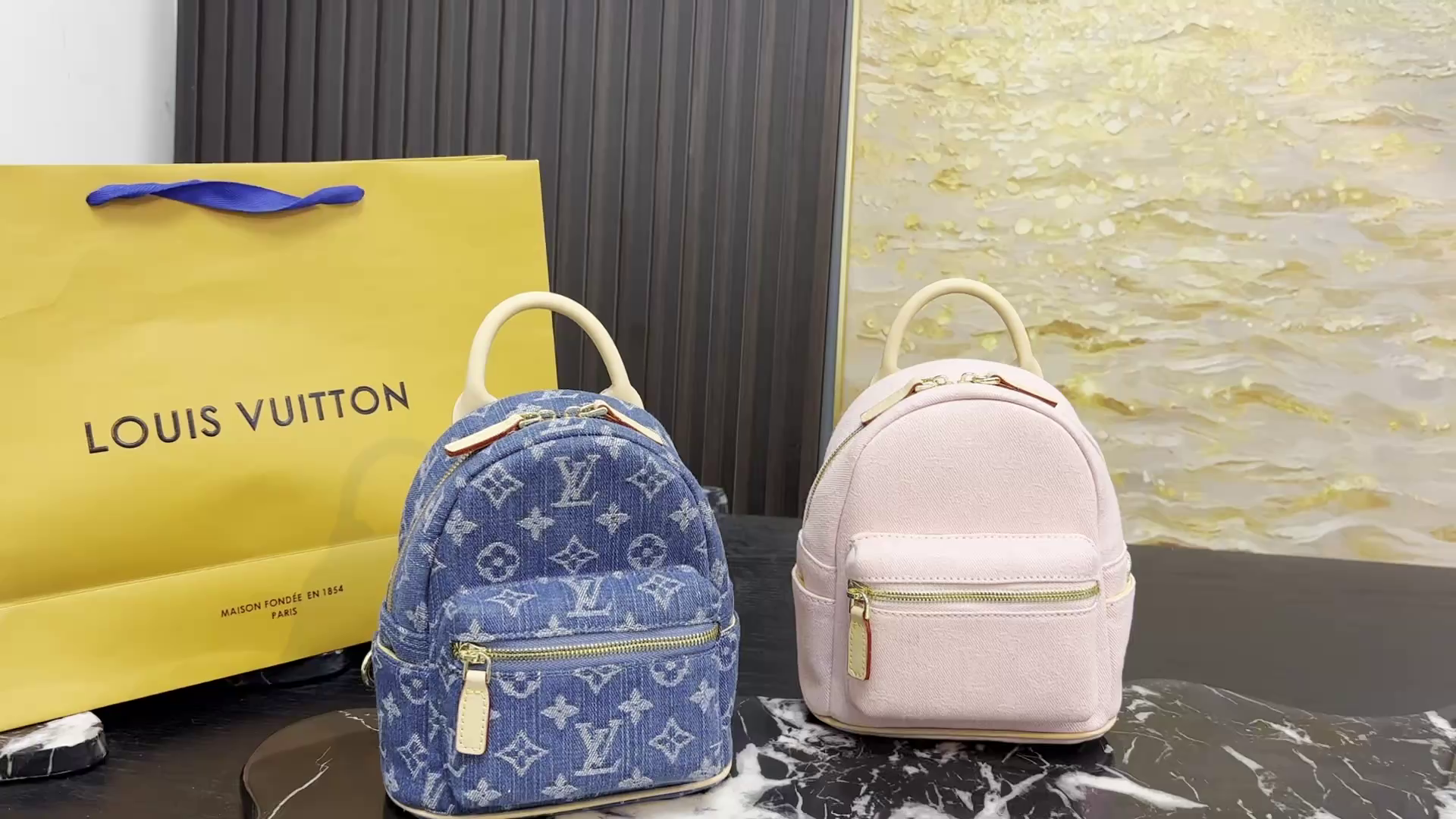 LV Monogram Denim Backpack Bag
