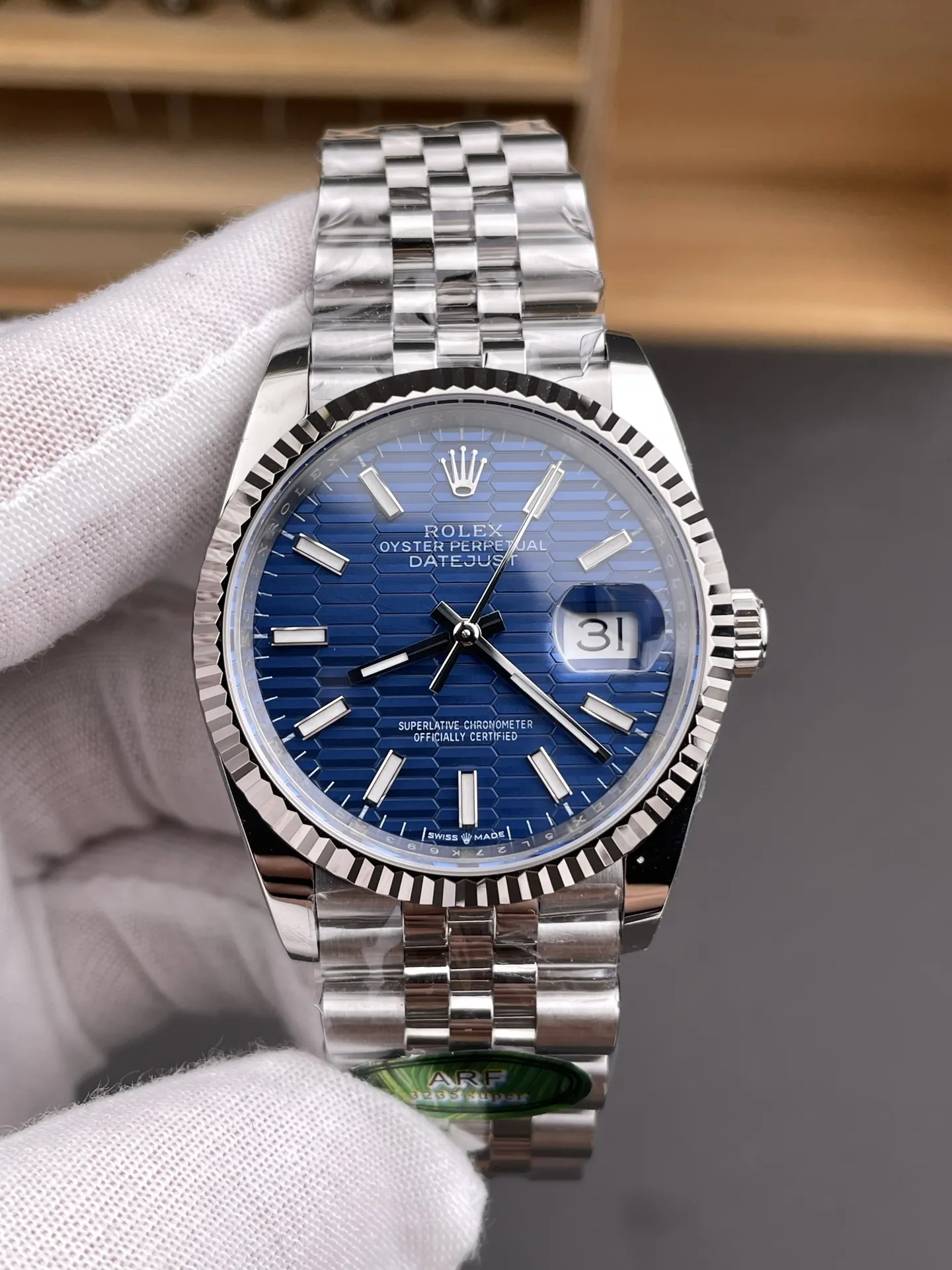 Rolex Datejust Blue Grid 36mm