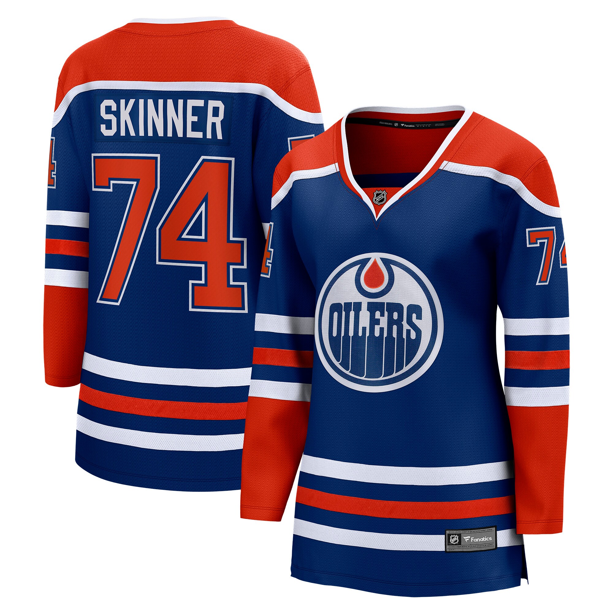 Stuart Skinner Edmonton Oilers Fanatics Women’s Home Breakaway   Jersey – Royal
